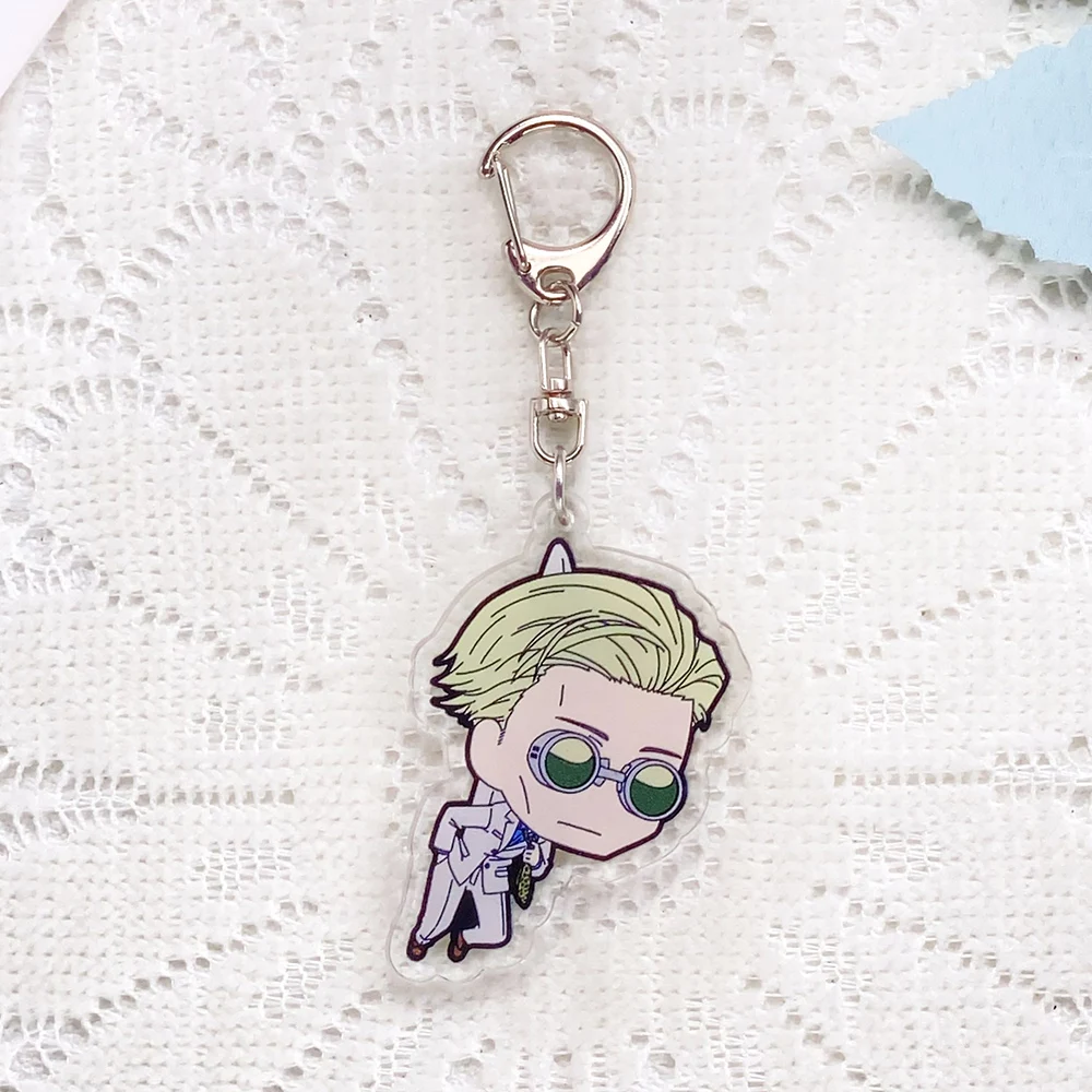 1/16PCS Anime Characters Jujutsu Kaisen Acrylic Keychain Accessories Cartoon​ Keyrings Friends Gifts Bag Charms Backpack Pendant