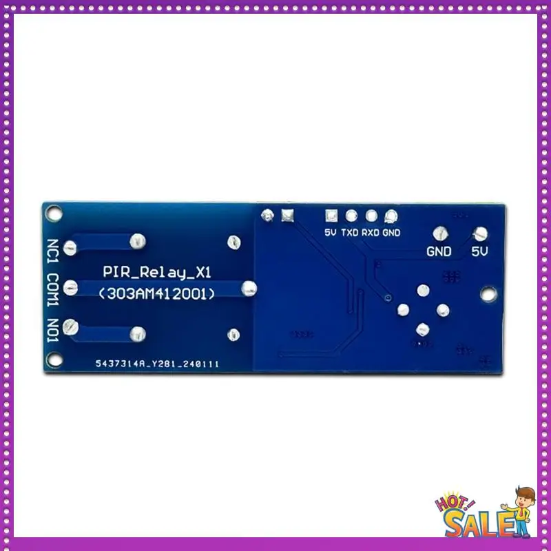 AA87 Relay Module Human Body Infrared Sensing Single Module Delay Time Adjustable Dual Mode Multifunction Module