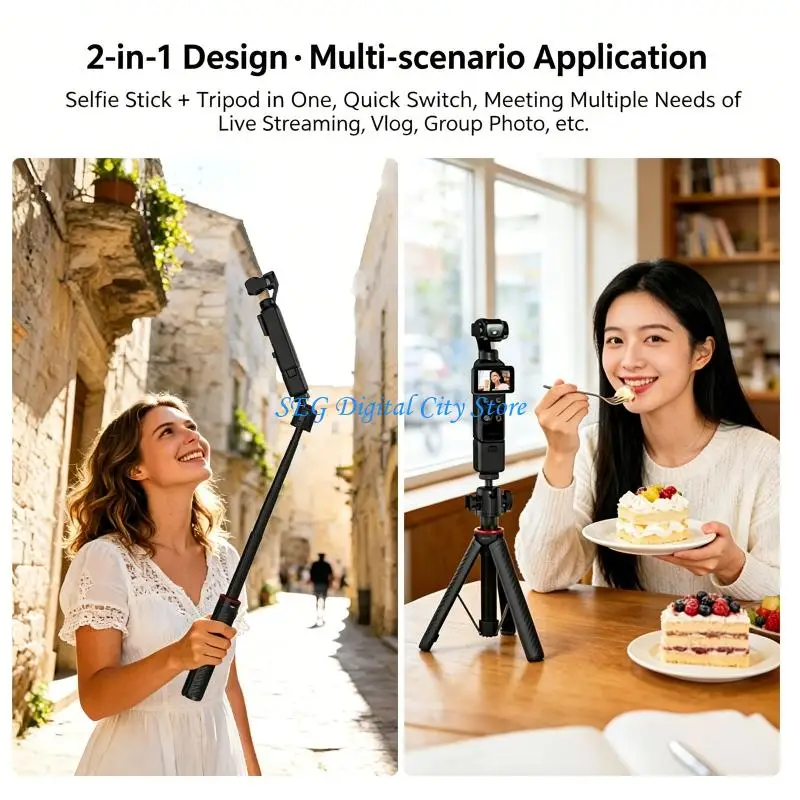 

U75B Camera Support Grip with Extendable Handheld for Video Use