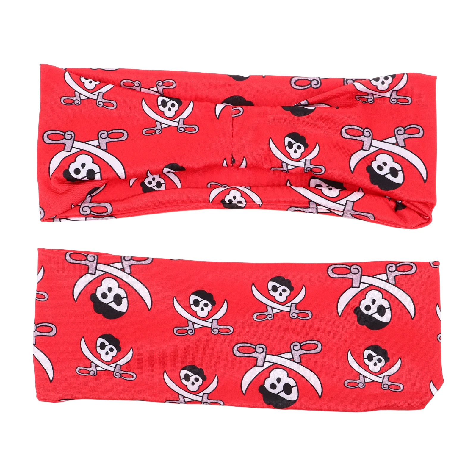 

2pcs Sports Headband Hairband for Men Yoga Halloween Elastic Running Fabric Athletic Headbands Fitness Sweatbands Breathable
