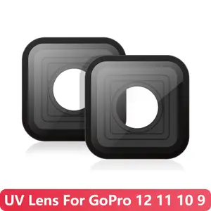 Bilashmart Hero 13/12/11/10/9 UV Lens Replacement Protective Glass Cover GoPro Hero 13 12 11 10 9 Action Camera Accessories