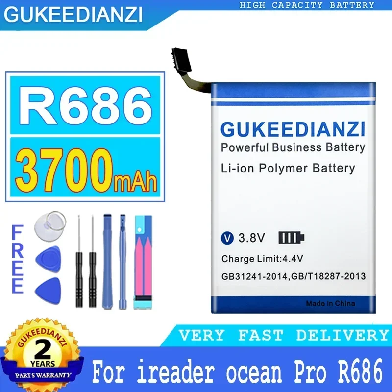 3700mAh E-Book Reader Battery for iReader Ocean Pro R686