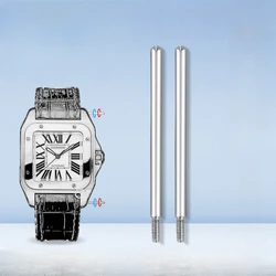 For Cartier Replace Watchband Connecting Rod Accessories Santos 100 Series Screw Rod Men Women 26.5 30.7mm Repair Tools