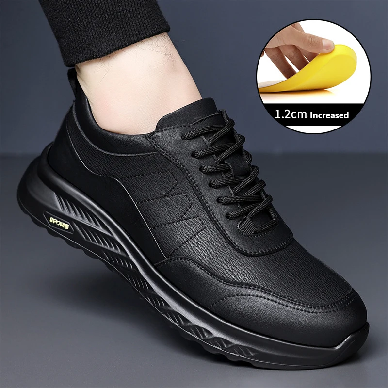 

New Classics Style Men's Running Shoes Microfiber Leather Casual Shoes Lace Up Men Sneakers Flats Outdoor Athletic Walking Shoes