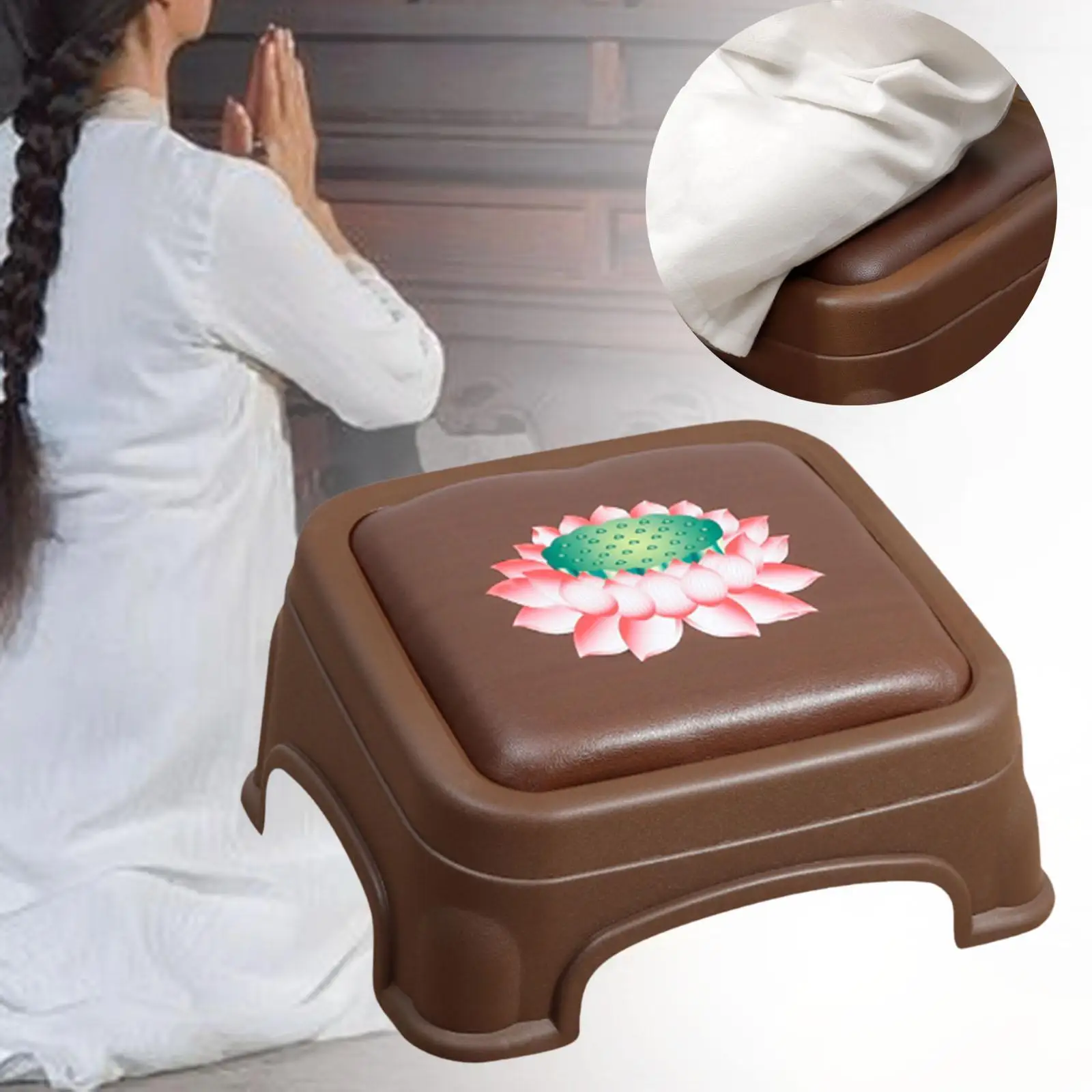 

Prayer Bench Home Decoration Versatile Anti-slip Yoga Stool Meditation Seat Meditation Bench for Studio Yoga Prayer Home Praying