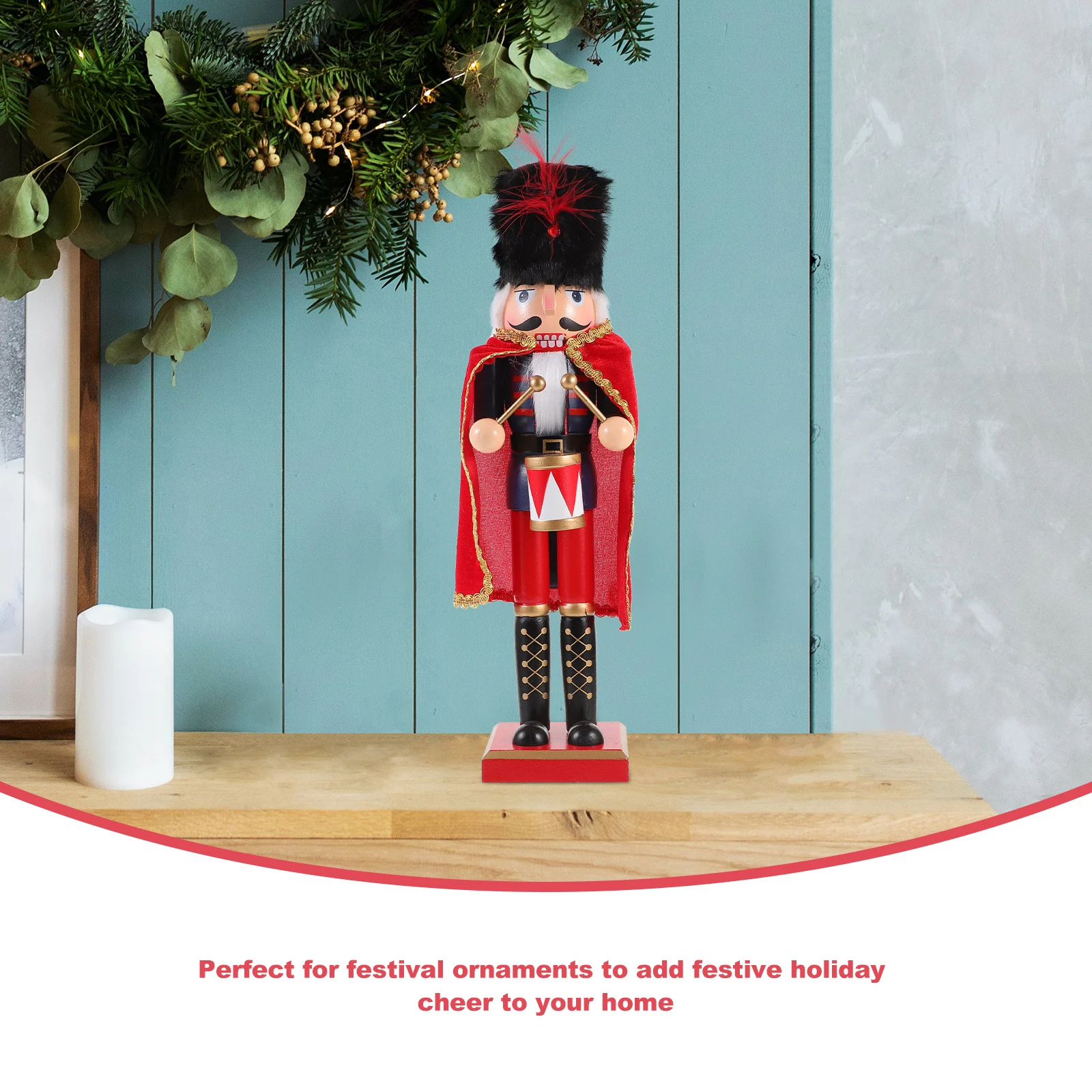 

Christmas Nutcracker Wooden Soldier Classic Festival Decoration Desktop Ornament Holiday Party Favor Xmas Table Decor