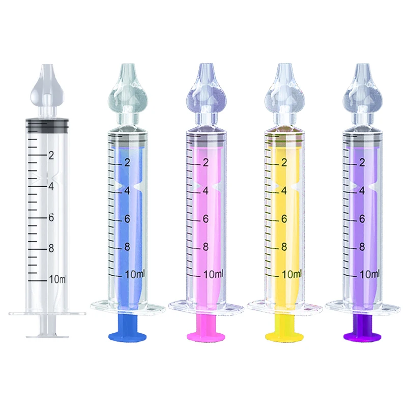 Aspirador Nasal profesional para bebé, irrigador Nasal de jeringa, limpiador de nariz para bebé, dispositivo de enjuague, lavado de nariz reutilizable para niños