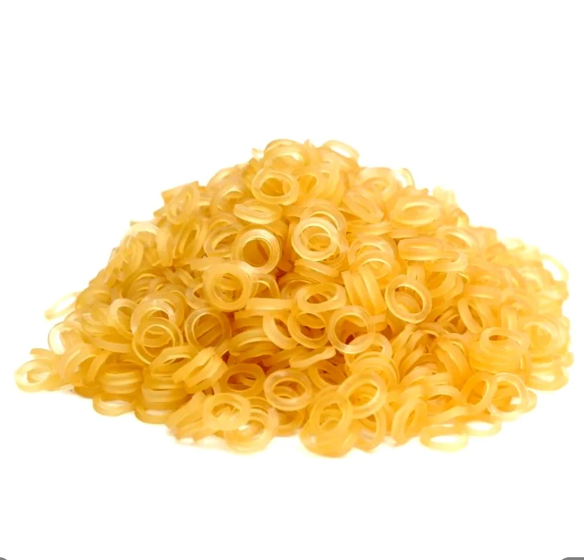 500 個の小さなサイズのシリコーンゴムバンド非常に小さい工業用ラテックス弾性ゴム直径 9 ミリメートル