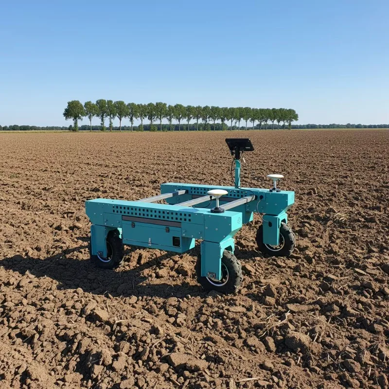 4-Wheel Steering Electric Autonomous Agribot Platform With High Precision Accuracy 2.5cm