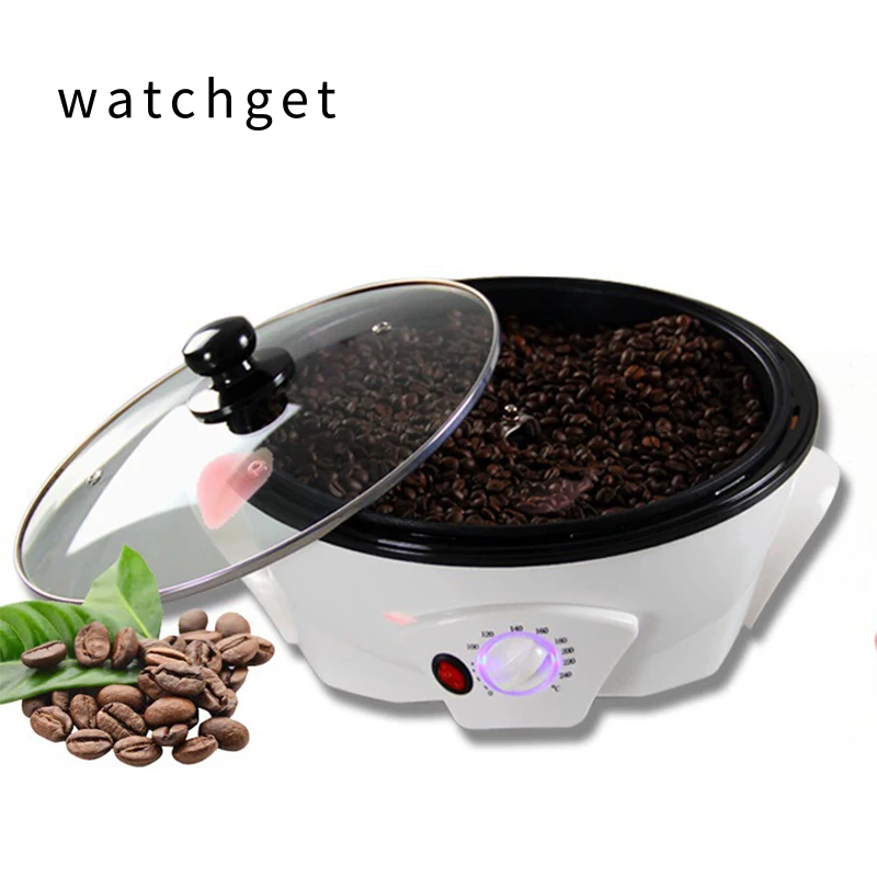 watchget Mini Electric Coffee Bean Roaster for Home Use, Multifunctional Coffee Roasting Machine Also Works as Popcorn Maker