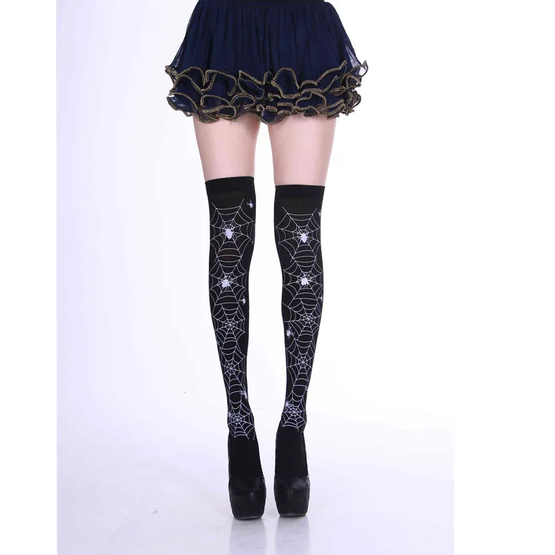 

Halloween Women Stockings Party Costume Skeleton Socks Thigh High Cosplay Bloody Socks Stained Zombie Socks Cosplay Nurse Socks