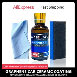 Graphene Car Ceramic Coating 10H+ German Liquid Glass Nano Super Hydrophobic Car Plating Anti-Scratch Car Polish Exterior Care