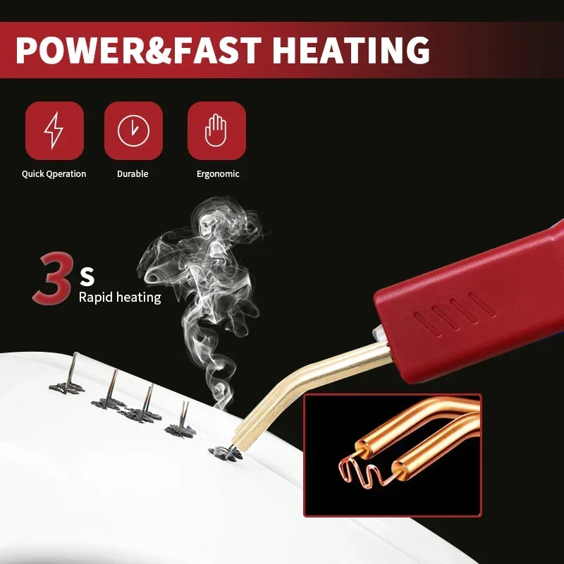 Automotive Bumper Repair Welding Gun Tool with Welding Nail Front Bumper Repair Plastic Welding Gun for Car Body Worktools