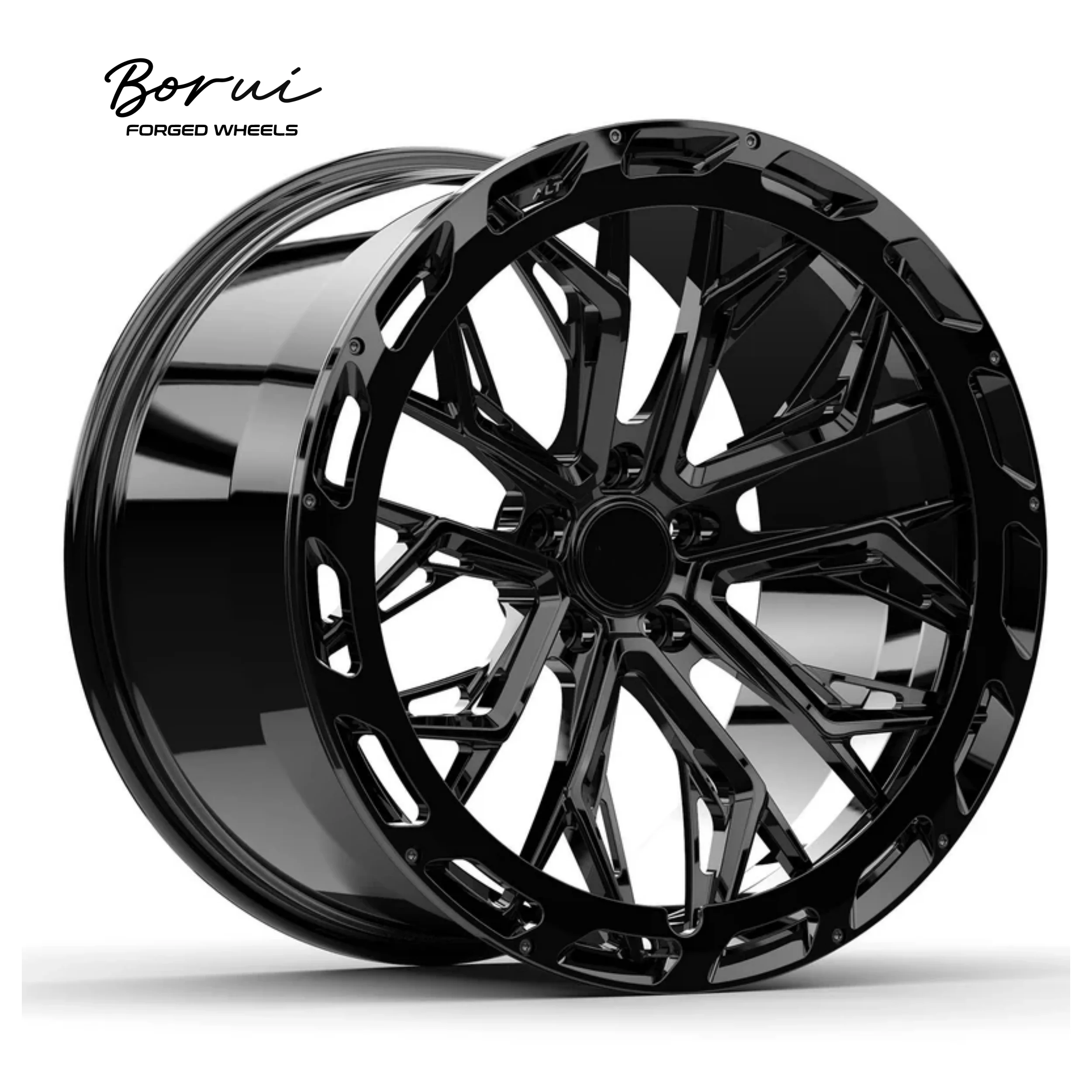 Borui Factory Price PCD 6*139.7 Forged Aluminum Alloy Wheels T6061 Custom Gloss Black High Quality Hot Selling New 4 Pieces 20mm