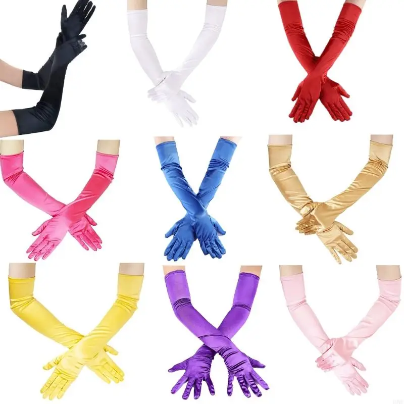 49MF Long Gloves For Women Wedding Gloves Performance Gloves Dance Gloves Gloves Banquet Gloves Prom Gloves