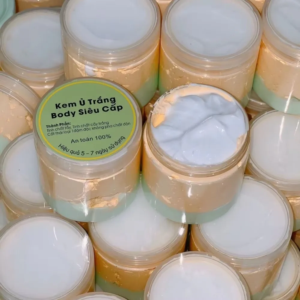 

Vietnam Brightening Body Hydrating Moisturizing Lightening kem cot thai cao cap u trang manh tham nhanh xanh 200g