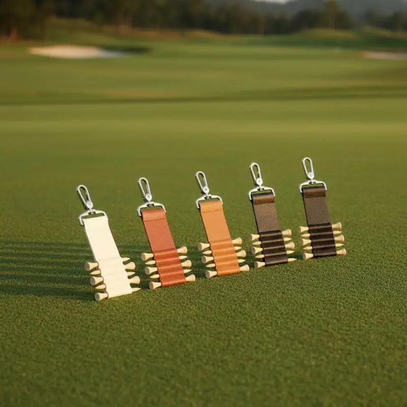 New！Portables Golf Ball Marker Storage Case With Keychains Attachments Light Weight