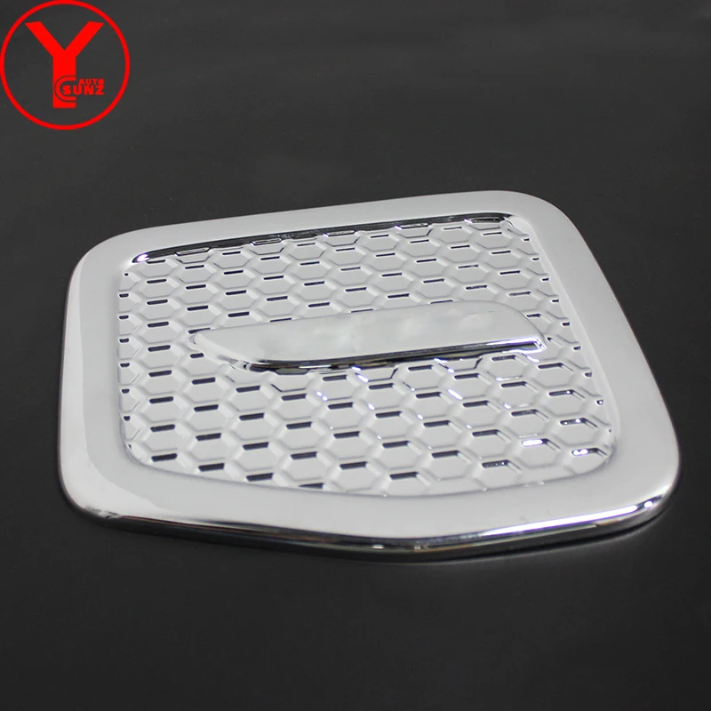 Tank Cover For Toyota SUV FORTUNER SW4 2012 2013 2014 Chrome ABS Car Parts Accessories Car Trunk Gas Frame Covers YCSUNZ