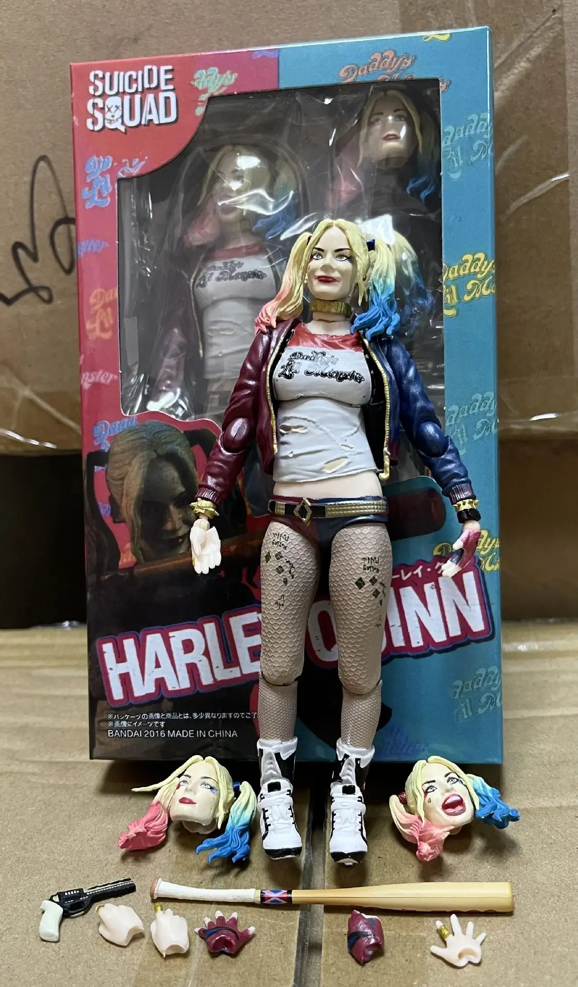 15CM Anime Harley Quinn Action Figure Sexy Real Silk Stockings Joker Figurine Pvc Room Decoration Halloween Gift Toys