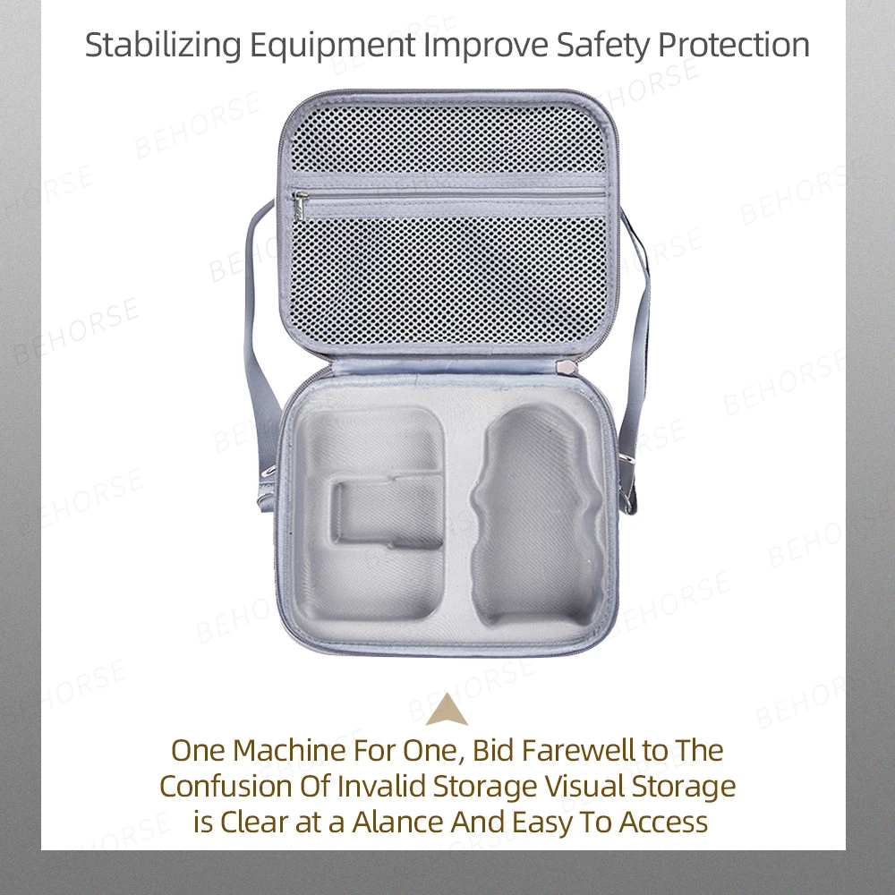 Borsa portaoggetti portatile Mini 4 Pro RC 2/RC N2 Custodia da trasporto Borsa a tracolla rigida in PU per accessori drone DJI Mini 4