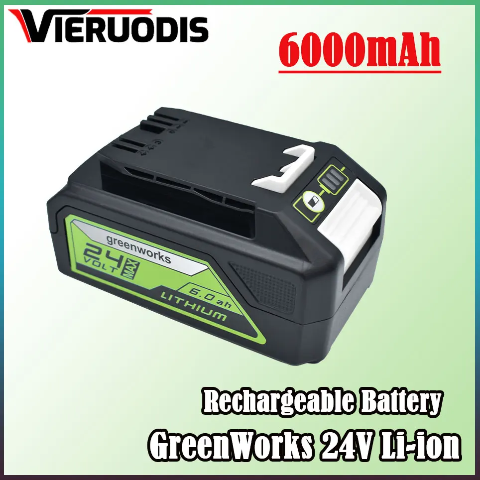 

For Greenworks 24V 6.0AH/5.0Ah/8.0AH Greenworks Lithium Ion Battery (Greenworks Battery) The original product is 100% brand new