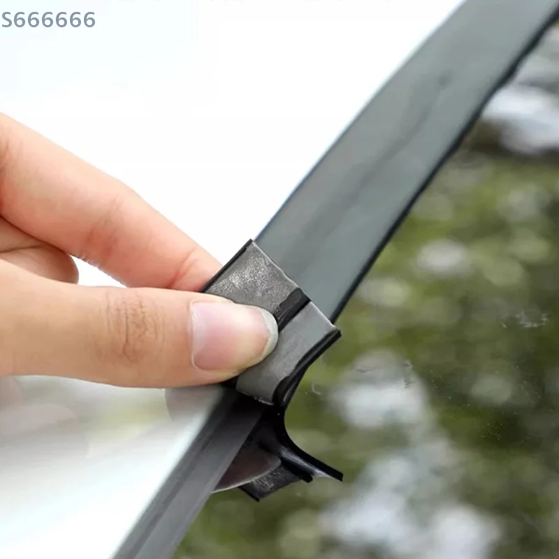 1 قطعة الزجاج الأمامي المطاط سيارة المضادة للتصادم قطاع T على شكل السيارات سقف نافذة ختم تجريد حافة حامي ملصق