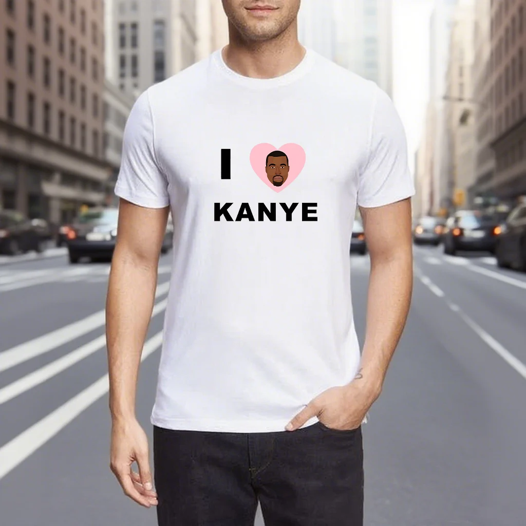 

Man Clothes Graphic T-Shirts K-Kanye West Print 100% Cotton Summer Tops Ropa Hombre Streetwear Short Sleeve Tees TShirt Y2k