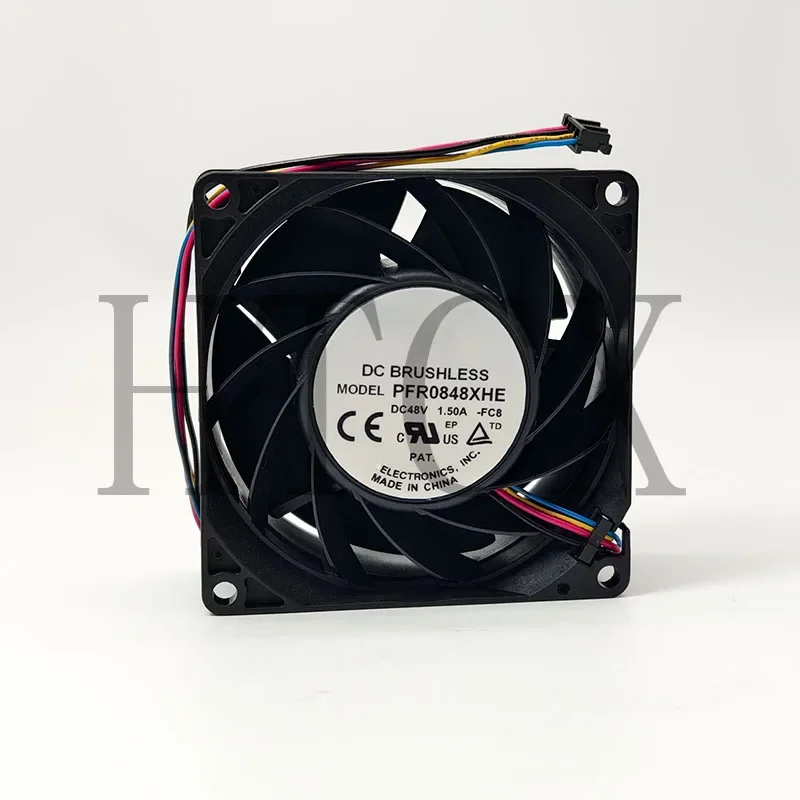 New 8038 PFR0848XHE DC48V 1.50A 4-Wire 8CM High Air Volume Fan
