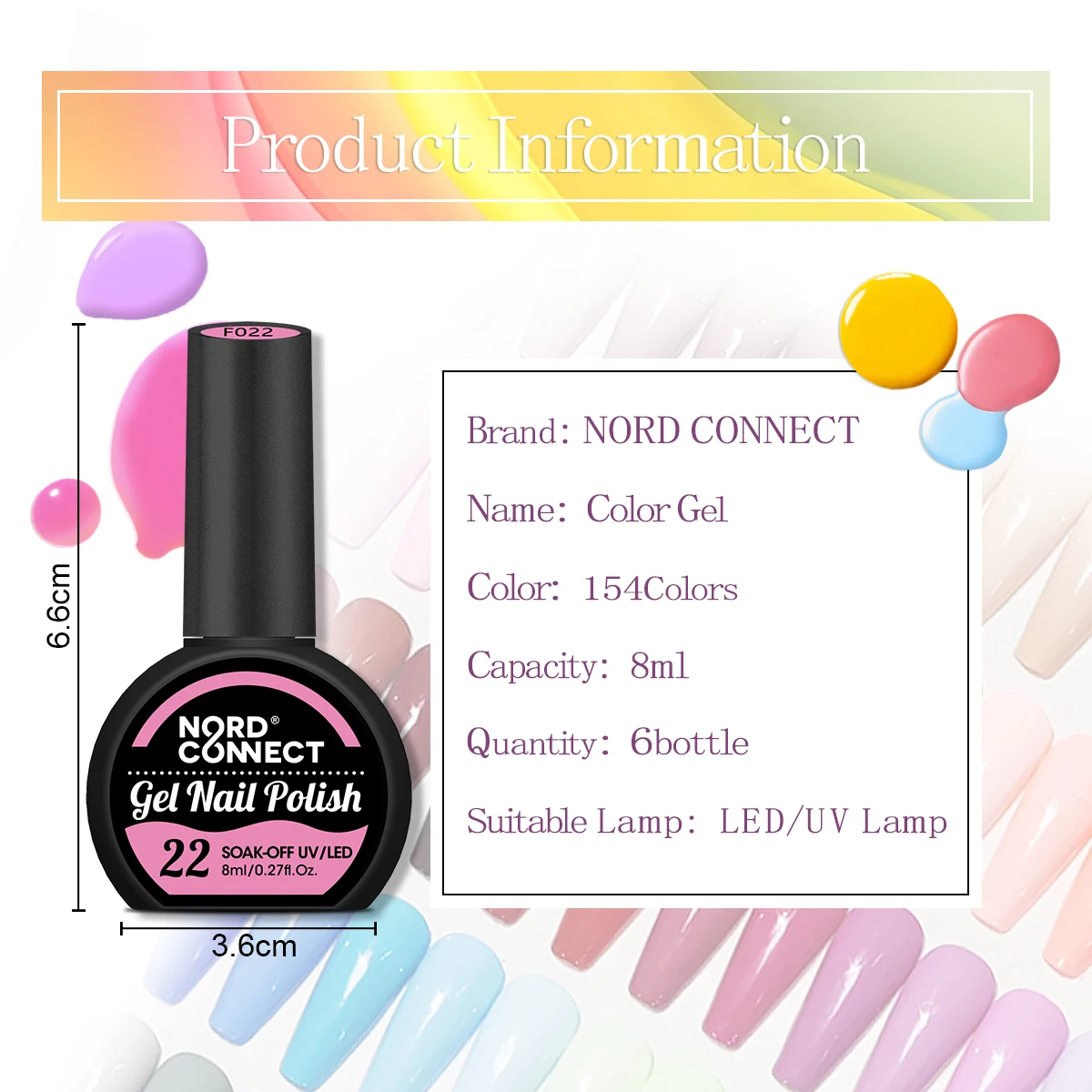 طلاء أظافر جل لامع باللون الأحمر الوردي 8 مل - طلاء أظافر لامع يدوم طويلاً وقابل للإزالة للتقليم والباديكير المذهل، لامع o #3