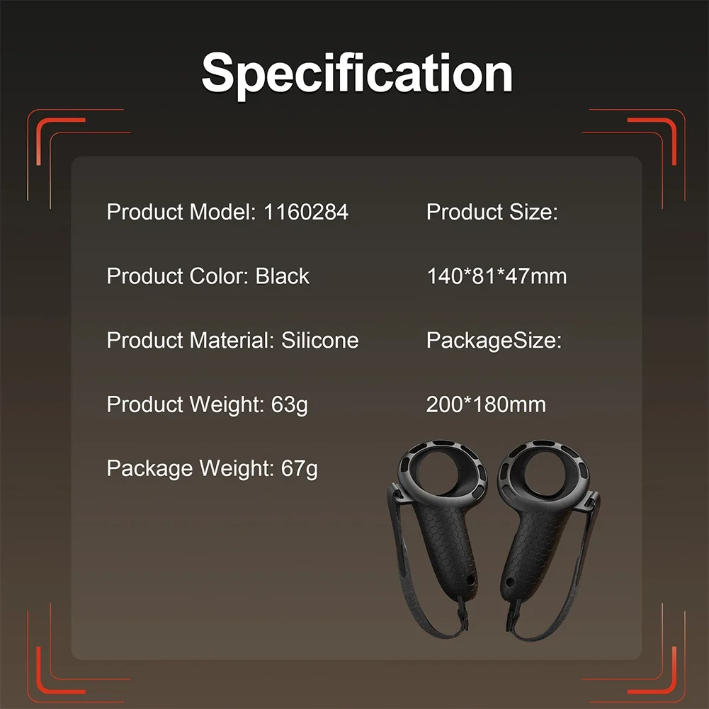 조정 가능한 핸드 스트랩이 있는 실리콘 컨트롤러 그립 Meta Quest 3S/Quest 3 VR 액세서리용 미끄럼 방지 핸들 커버 그립 커버