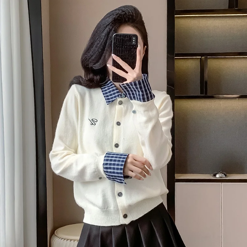 

Модный вязаный открытый кардиган для похудения, базовый слой, одиночная одежда, осень-зима, новый Sle, ретро Briti Sle, полиэфирное волокно