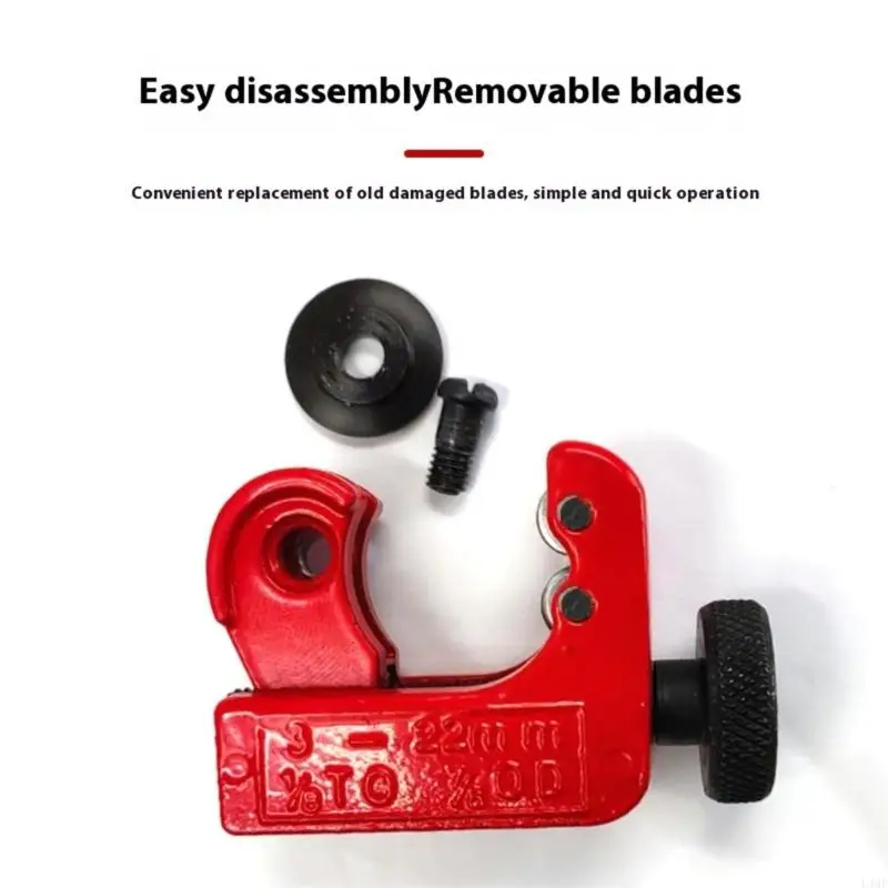 Mini cortador tubo acero inoxidable mano Herramienta corte tubería metal 3-22 mm para proyectos y L4MF