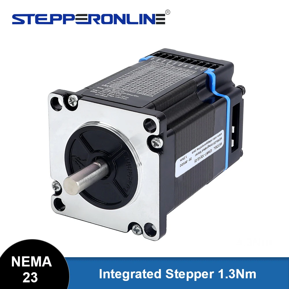STEPPERERONLINE NEMA 23 Integrated Open Loop Stepper Motor Stepping Motor and Driver in One for CNC Machines