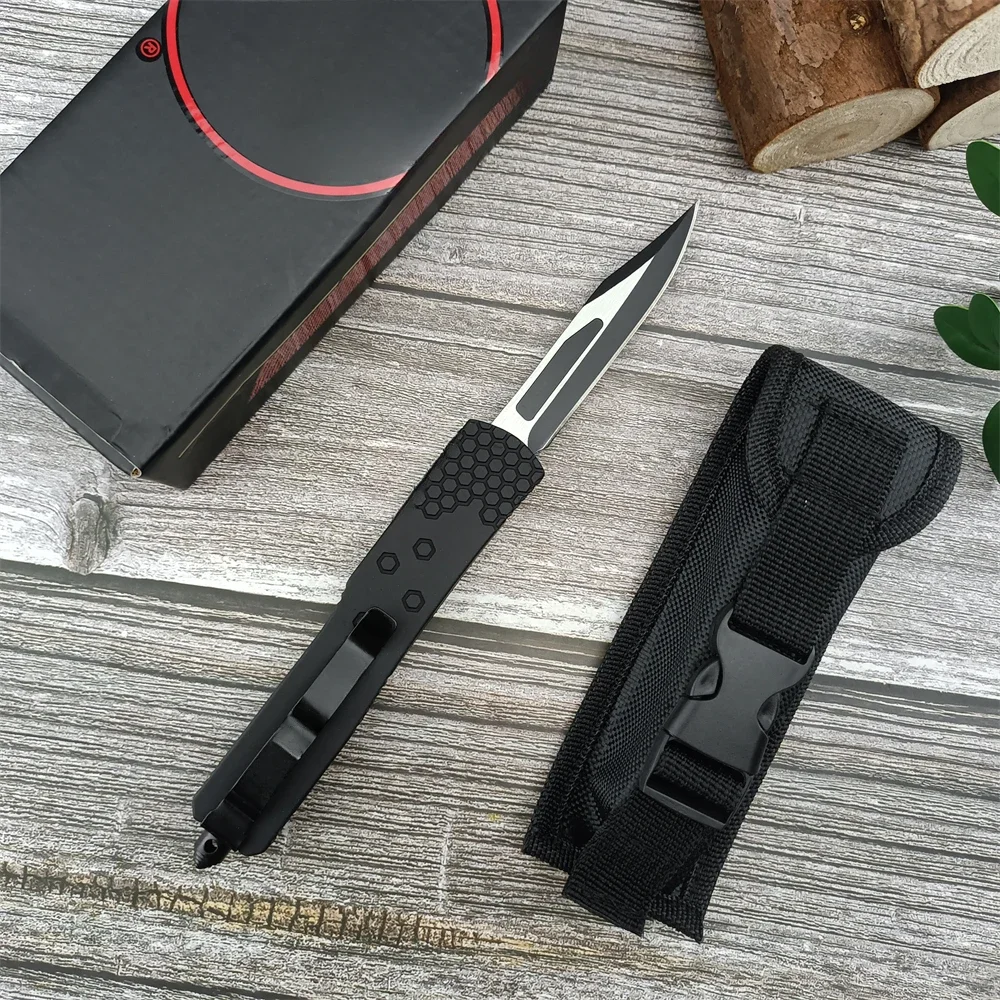 Model F156 Folding Pocket Knife with Original Box 440C Blade Zinc Alloy Handle Outdoor Camping Portable Tool Hunting EDC Knives