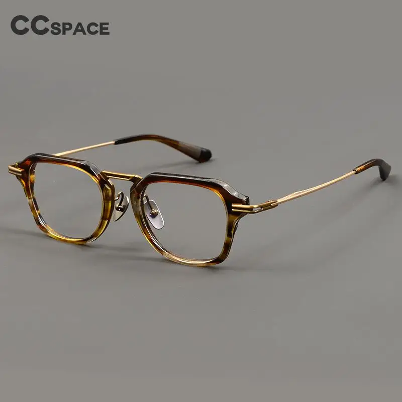 55373 Pure Titanium Glasses Frame for Men Retro Rectangle Prescription Eyeglasses Frames Women Vintage Myopia Optical Eyewear