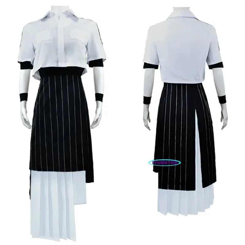 

CyAnime Time Agent Qiao Ling Косплей Костюм Топ Юбка Блузка Модный наряд Хэллоуин Женская униформа Полный комплект BT7763