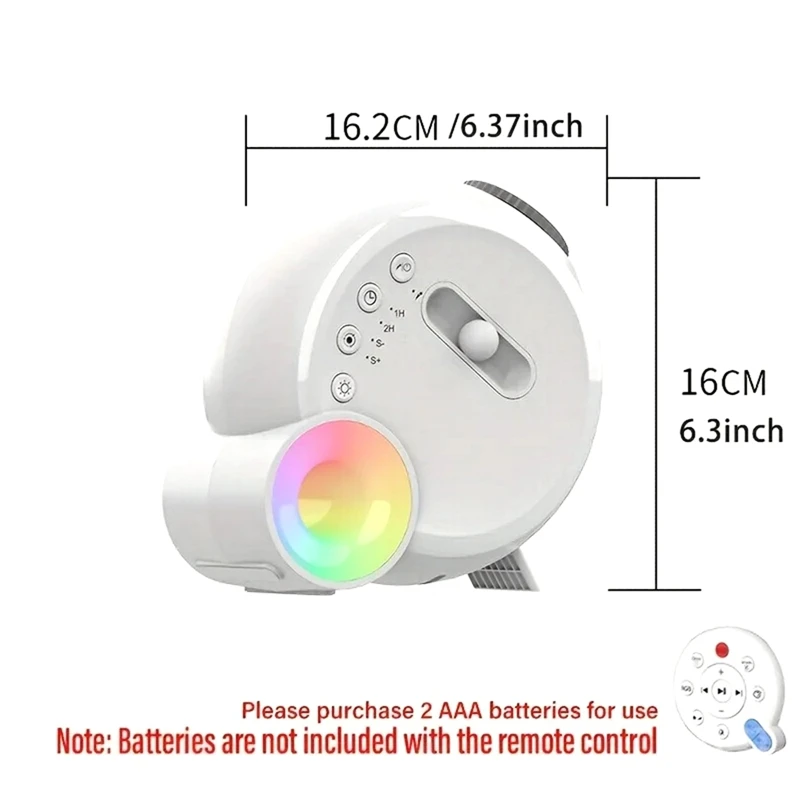 AB09-Galaxy Star Proiettore con luce notturna RGB e altoparlante Bluetooth Lampada lunare a LED USB 13 diapositive per camera da letto Sala giochi per bambini