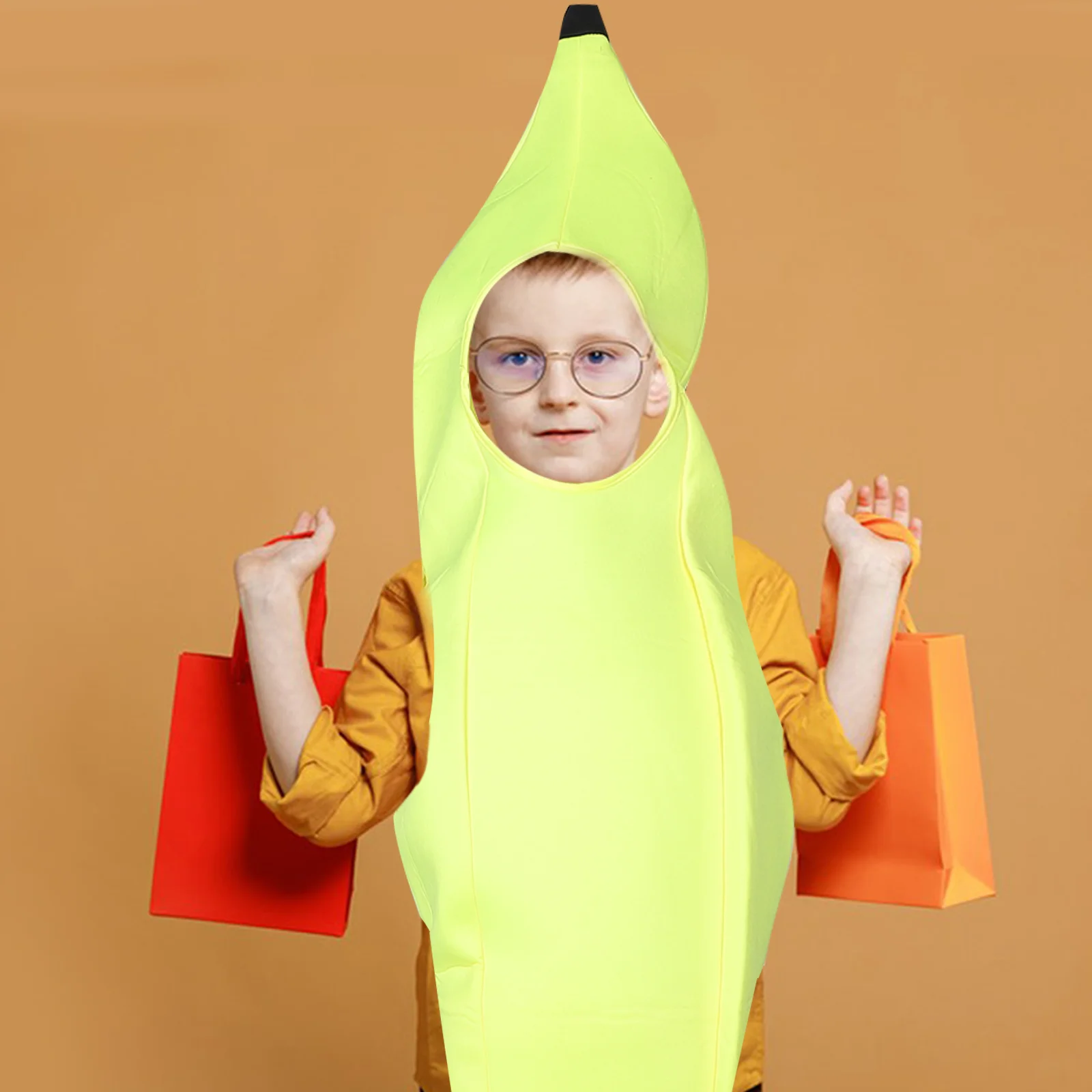 Halloween Costume for Boys Children's Fruit Banana Costumes Plus Size Men Toddler Food Yellow