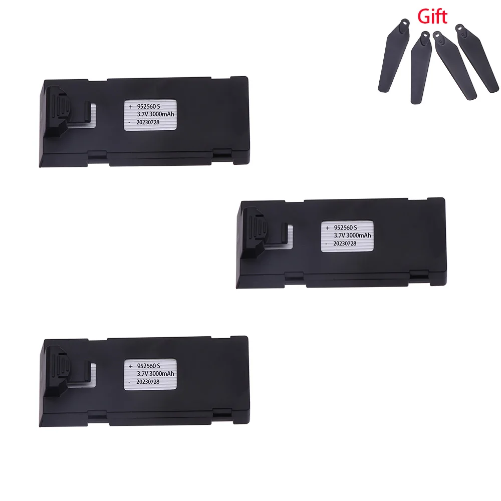 3.7V 3000mAh RC Drone Battery Accessory For E88 E88PRO Ls-E525 E525PRO K1 Mini Uav Drone Battery Special Rc Part 1/2/3/4/5/10Pcs