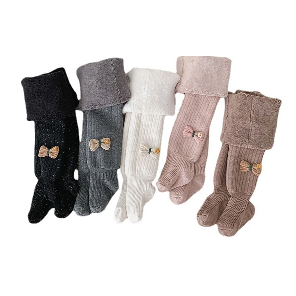 

Baby Winter Pantyhose,With Artificial Velvet and Thickness Leggings,70cm to 130cm Warm Pants and Socks for Children Kids