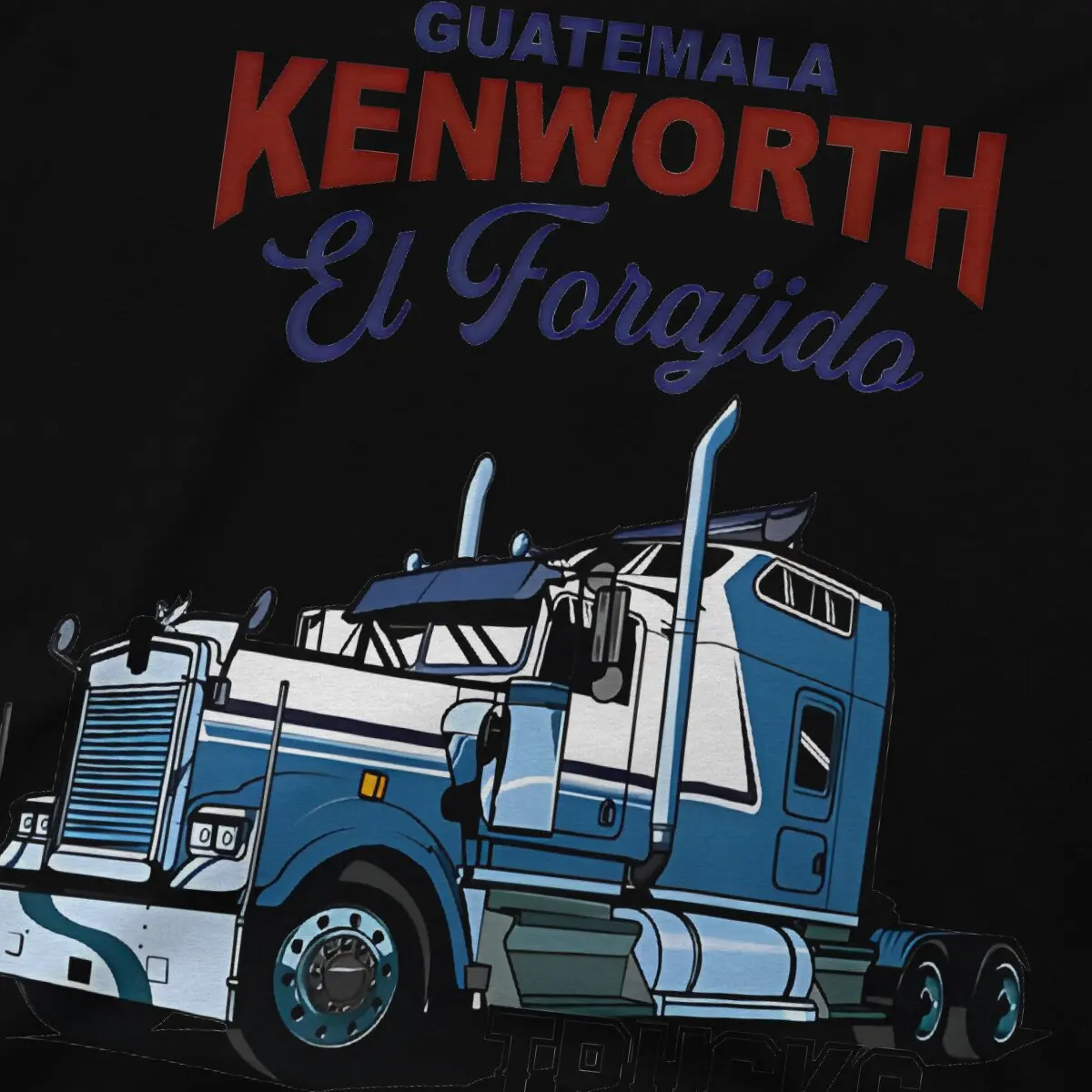 KW T-Shirt Men K-Kenworth Fun Pure Cotton Tee Shirt O Neck Short Sleeve T Shirts Gift Idea Clothes