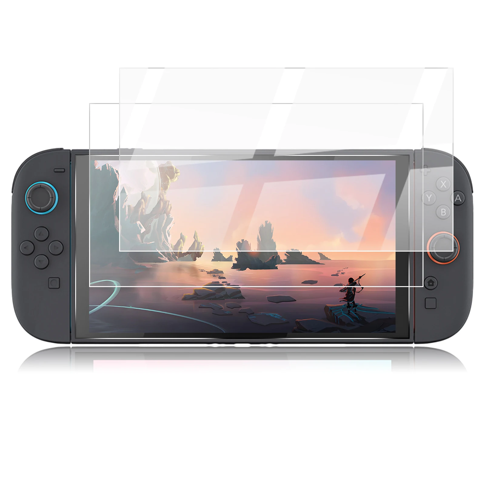 Verre trempé 9H pour protecteur d'écran Nintendo Switch 2, Film de protection transparent anti-rayures HD, accessoires de Console Switch2