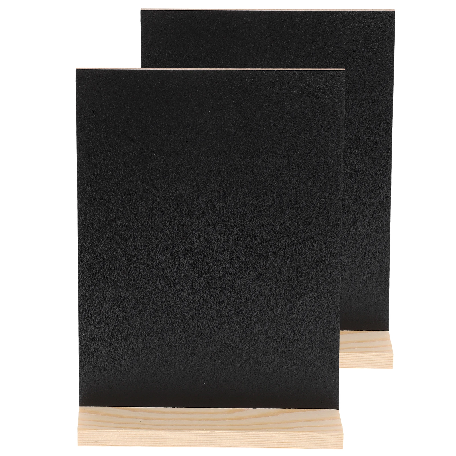 2 set Wooden Chalkboard Signs Set Rustic Menu Board For Restaurant Bar Hotel Desktop Display Tabletop Chalkboard Stand