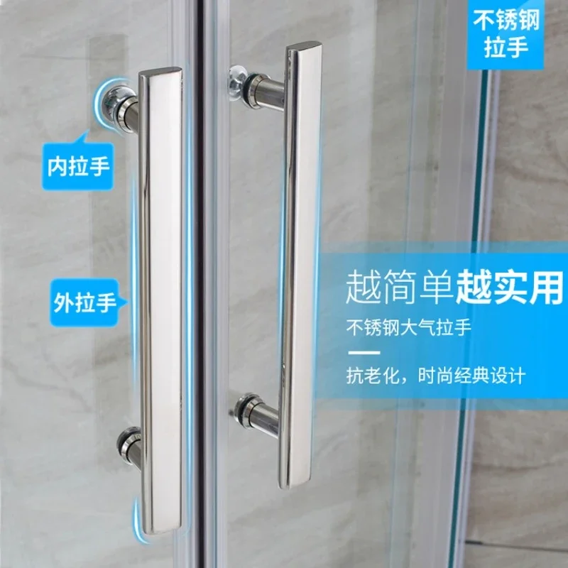 304 Stainless Steel Shower Single Handle Bathroom Glass Doors Handle Mirror Surface Hole Pitch 145mm 300mm 350mm 400mm 500mm