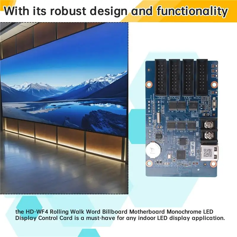 LED Display Control Card LED Digital Signage Control Card Pixel Animation LED Digital Signage Wifi USB Port Control Card Custome