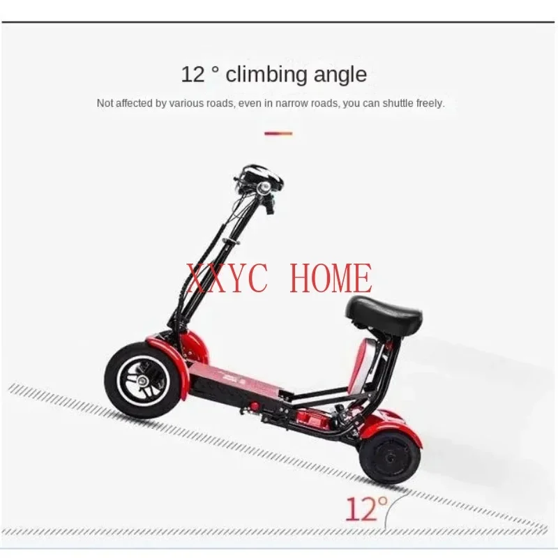 

Electric Scooter Enhance Perfect Travel Transformer 4 Wheel Folding Mobility New Mini Adult Portable Foldable