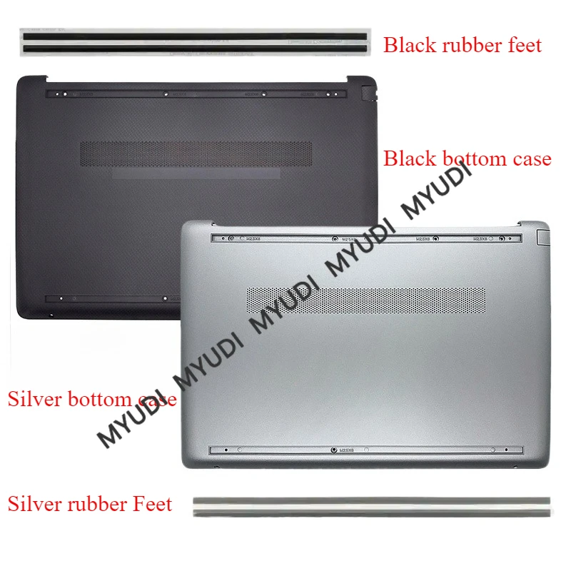 New Bottom Cover Case For HP 15S-DU 15S-DY 15-DW TPN-C139 250 G8 G9 255 G8 256 G8 G9 Laptop Bottom Base Cover Shell Black Silver