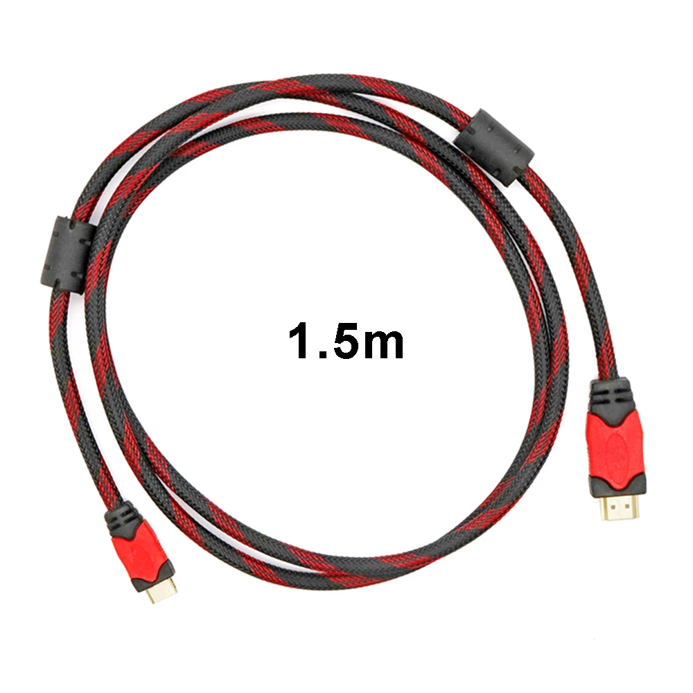 For HDMI (A) to Mini HDMI (C) 1.5m 3m 5m Video Data Cable V1.4 10.2Gbps Support Ethernet for Mini PC Computer Display Camera