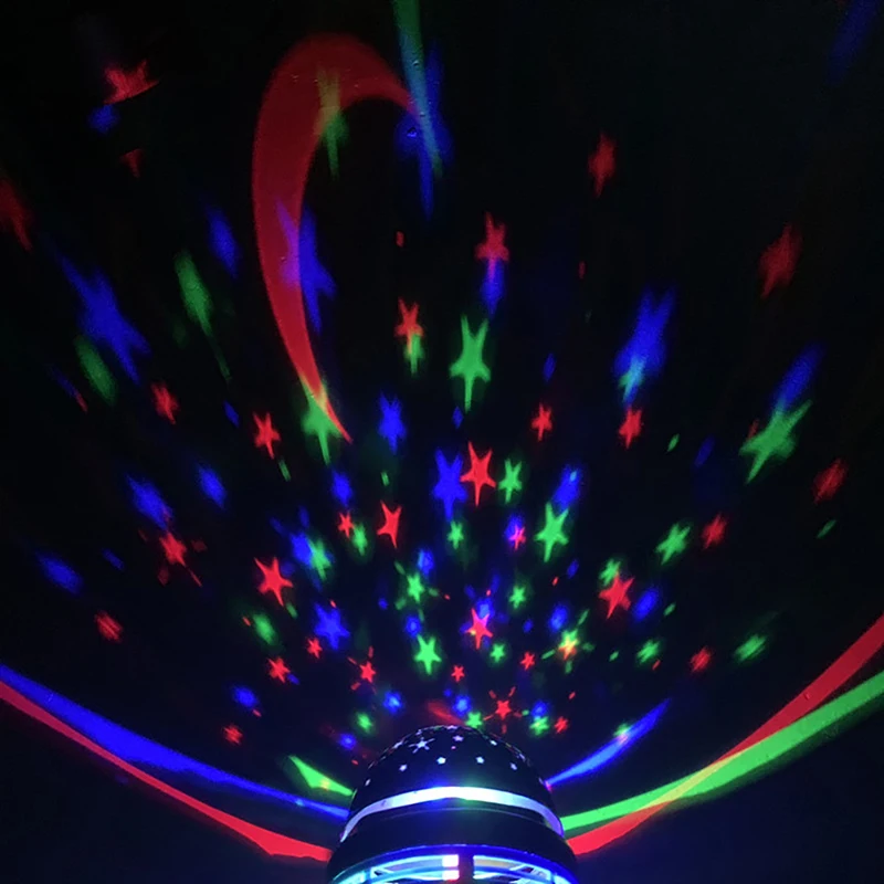 1PC Disco Ball Light DJ Christmas Projector Strobe Party Light Music per Car Home Party Mirror LED USB Magic Spinning Laser Lamp