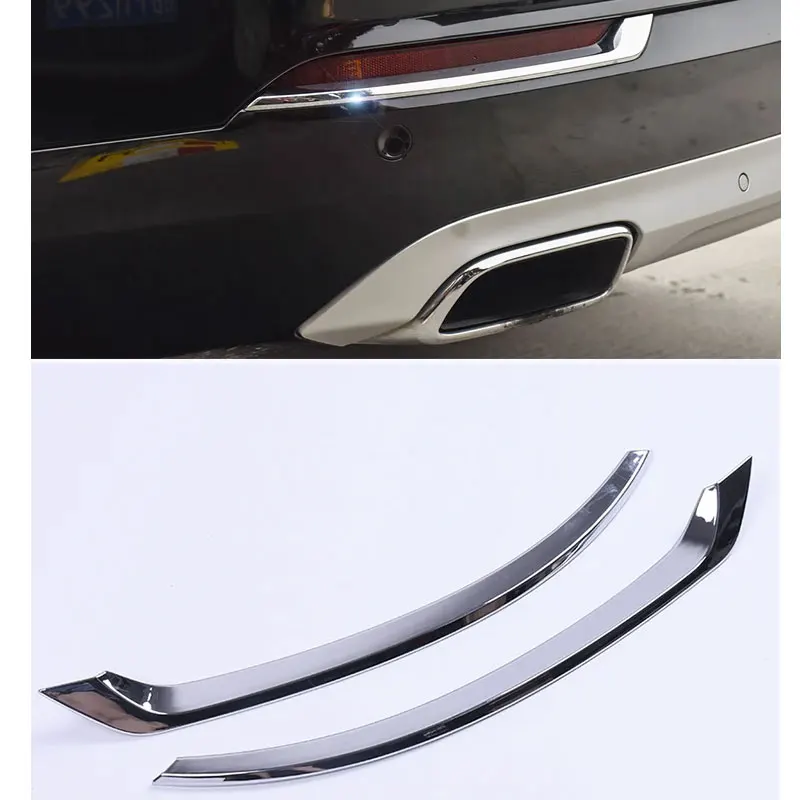 

2016 Accessories 2pcs ABS Chrome REAR FOG LAMP COVER TRIM FITS FOR VOLVO XC90 2015-2025 Car styling